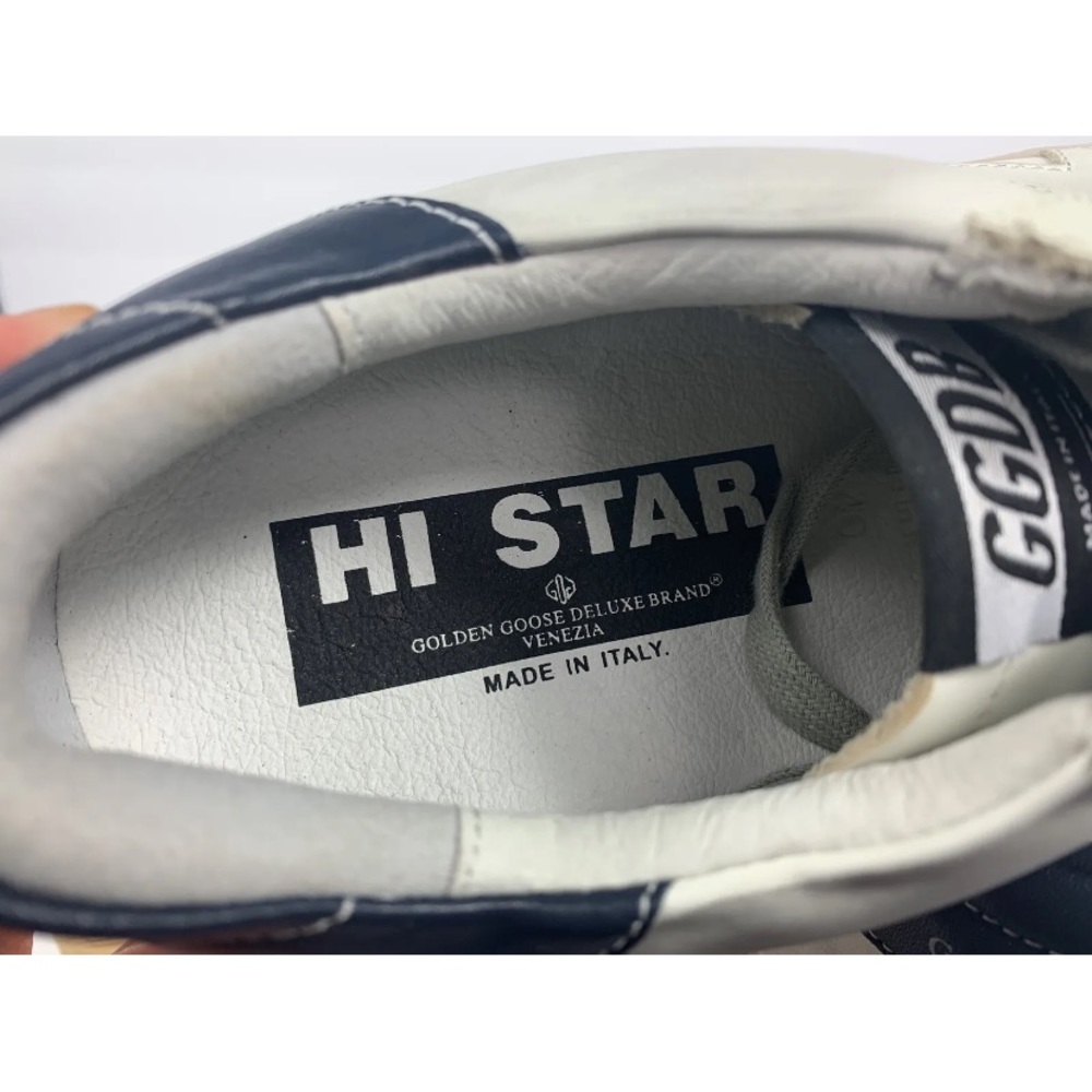 Golden Goose Hi Star Skateboarding  White Leather Women’s Size 40 - Picture 6 of 9